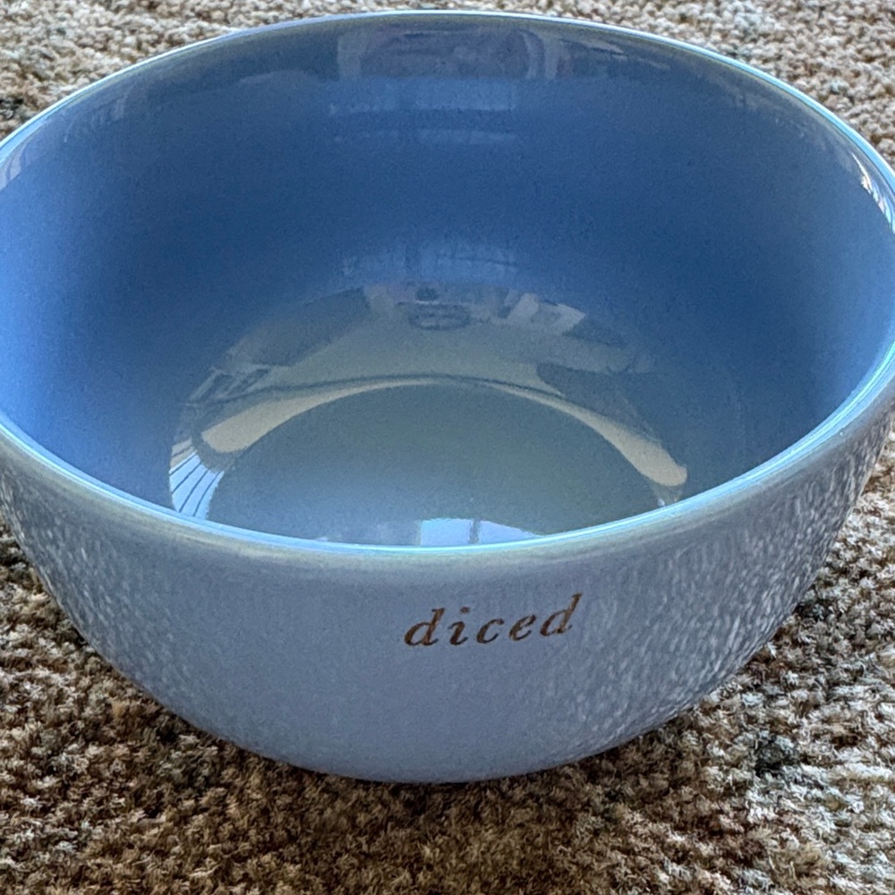 Lenox Kate Spade Blue Make It Pop 'Diced' Ceramic Bowl